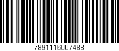 Código de barras (EAN, GTIN, SKU, ISBN): '7891116007488'