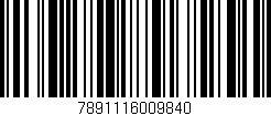 Código de barras (EAN, GTIN, SKU, ISBN): '7891116009840'