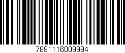 Código de barras (EAN, GTIN, SKU, ISBN): '7891116009994'