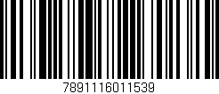 Código de barras (EAN, GTIN, SKU, ISBN): '7891116011539'