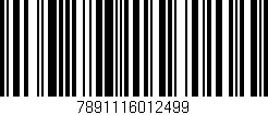 Código de barras (EAN, GTIN, SKU, ISBN): '7891116012499'