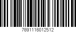 Código de barras (EAN, GTIN, SKU, ISBN): '7891116012512'