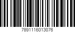 Código de barras (EAN, GTIN, SKU, ISBN): '7891116013076'