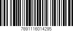 Código de barras (EAN, GTIN, SKU, ISBN): '7891116014295'