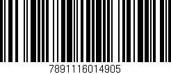 Código de barras (EAN, GTIN, SKU, ISBN): '7891116014905'