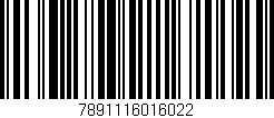 Código de barras (EAN, GTIN, SKU, ISBN): '7891116016022'