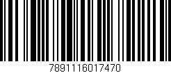 Código de barras (EAN, GTIN, SKU, ISBN): '7891116017470'