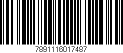 Código de barras (EAN, GTIN, SKU, ISBN): '7891116017487'