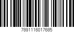 Código de barras (EAN, GTIN, SKU, ISBN): '7891116017685'