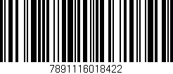Código de barras (EAN, GTIN, SKU, ISBN): '7891116018422'