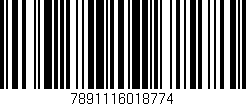 Código de barras (EAN, GTIN, SKU, ISBN): '7891116018774'