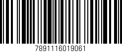 Código de barras (EAN, GTIN, SKU, ISBN): '7891116019061'