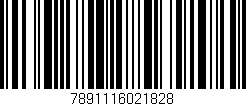 Código de barras (EAN, GTIN, SKU, ISBN): '7891116021828'