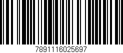 Código de barras (EAN, GTIN, SKU, ISBN): '7891116025697'