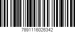 Código de barras (EAN, GTIN, SKU, ISBN): '7891116026342'