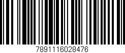 Código de barras (EAN, GTIN, SKU, ISBN): '7891116028476'