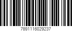 Código de barras (EAN, GTIN, SKU, ISBN): '7891116029237'