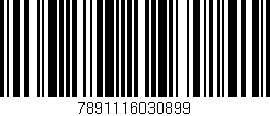 Código de barras (EAN, GTIN, SKU, ISBN): '7891116030899'