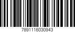 Código de barras (EAN, GTIN, SKU, ISBN): '7891116030943'