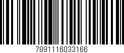 Código de barras (EAN, GTIN, SKU, ISBN): '7891116033166'