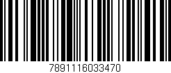 Código de barras (EAN, GTIN, SKU, ISBN): '7891116033470'