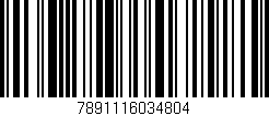 Código de barras (EAN, GTIN, SKU, ISBN): '7891116034804'