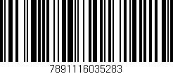 Código de barras (EAN, GTIN, SKU, ISBN): '7891116035283'