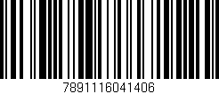 Código de barras (EAN, GTIN, SKU, ISBN): '7891116041406'