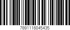 Código de barras (EAN, GTIN, SKU, ISBN): '7891116045435'