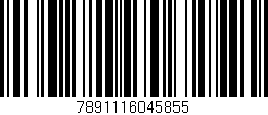 Código de barras (EAN, GTIN, SKU, ISBN): '7891116045855'
