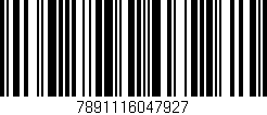 Código de barras (EAN, GTIN, SKU, ISBN): '7891116047927'