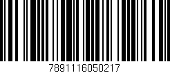 Código de barras (EAN, GTIN, SKU, ISBN): '7891116050217'