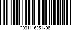 Código de barras (EAN, GTIN, SKU, ISBN): '7891116051436'