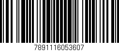 Código de barras (EAN, GTIN, SKU, ISBN): '7891116053607'