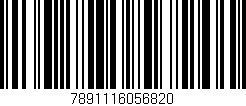 Código de barras (EAN, GTIN, SKU, ISBN): '7891116056820'