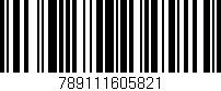 Código de barras (EAN, GTIN, SKU, ISBN): '789111605821'