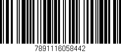 Código de barras (EAN, GTIN, SKU, ISBN): '7891116058442'