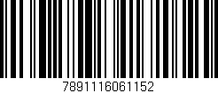 Código de barras (EAN, GTIN, SKU, ISBN): '7891116061152'