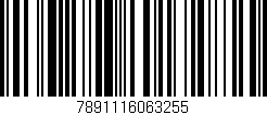 Código de barras (EAN, GTIN, SKU, ISBN): '7891116063255'