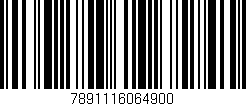 Código de barras (EAN, GTIN, SKU, ISBN): '7891116064900'