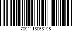 Código de barras (EAN, GTIN, SKU, ISBN): '7891116066195'