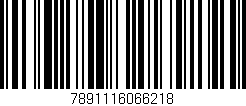 Código de barras (EAN, GTIN, SKU, ISBN): '7891116066218'