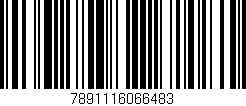 Código de barras (EAN, GTIN, SKU, ISBN): '7891116066483'