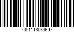 Código de barras (EAN, GTIN, SKU, ISBN): '7891116066607'