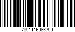Código de barras (EAN, GTIN, SKU, ISBN): '7891116066799'