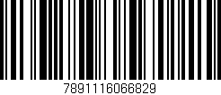 Código de barras (EAN, GTIN, SKU, ISBN): '7891116066829'