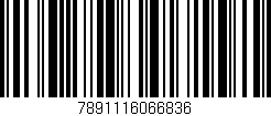 Código de barras (EAN, GTIN, SKU, ISBN): '7891116066836'