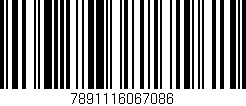 Código de barras (EAN, GTIN, SKU, ISBN): '7891116067086'