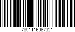 Código de barras (EAN, GTIN, SKU, ISBN): '7891116067321'