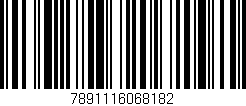 Código de barras (EAN, GTIN, SKU, ISBN): '7891116068182'